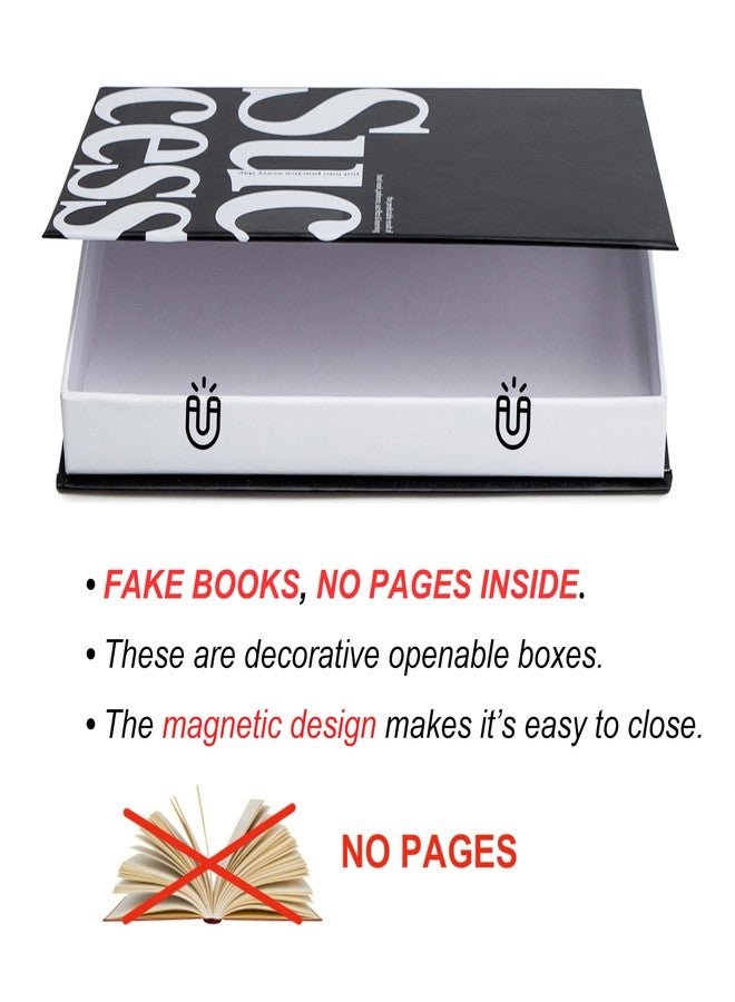 TwoDays Motivational Office Decor: Modern Decorative Books (Set of 3), 6.7 x 9.8 x 1.4 inches - Image 2